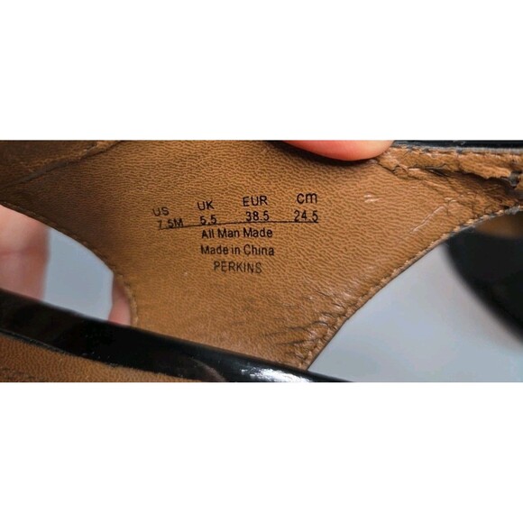 Natural Soul by Naturalizer Slingback black kitten heel Slip On sandal Sz 7.5 - Picture 6 of 7